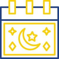 diseño de icono de vector de calendario de ramadán