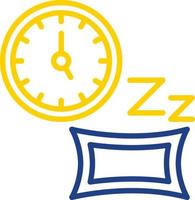 diseño de icono de vector de tiempo de dormir