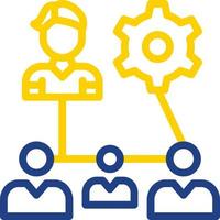 Organization Structure Vector Icon Design