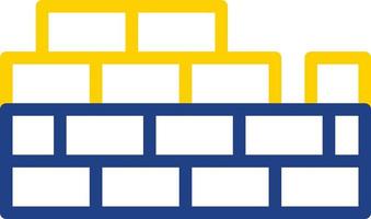 Brickwall Vector Icon Design