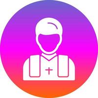 Priest Vector Icon Design