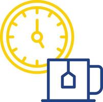 diseño de icono de vector de tiempo de té