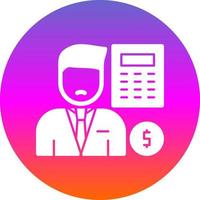 Accountant Vector Icon Design