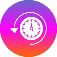 diseño de icono de vector de tiempo de recuperación