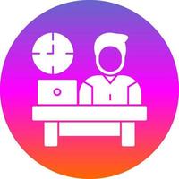 Work Time Vector Icon Design