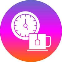 Tea Time Vector Icon Design