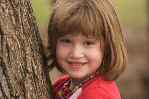 Adorable Young Girl at the Park photo