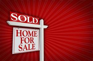 Sold Home for Sale Sign photo