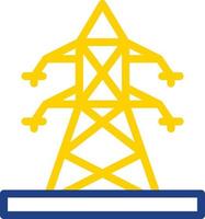 diseño de icono de vector de poste eléctrico