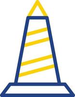 Traffic Cone Vector Icon Design