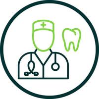 Male Dentist Vector Icon Design