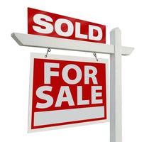 Sold Home For Sale Real Estate Sign photo