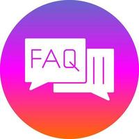 Faq Vector Icon Design