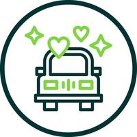 Wedding Car Vector Icon Design