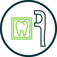 Dental Floss Vector Icon Design