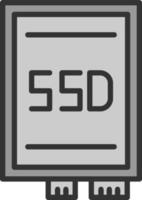 diseño de icono de vector de tarjeta ssd