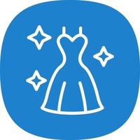 Wedding Dress Vector Icon Design