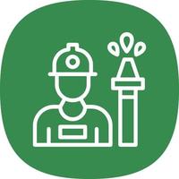 Fireman Vector Icon Design