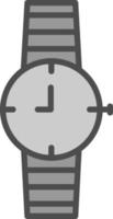 diseño de icono de vector de reloj de pulsera