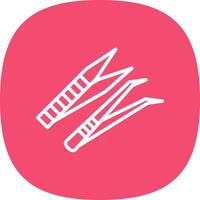 Tweezers Vector Icon Design