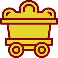 Mining Cart Vector Icon Design