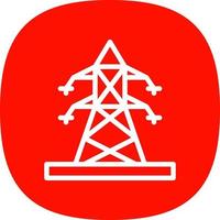 Electric Pole Vector Icon Design