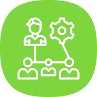 Organization Structure Vector Icon Design