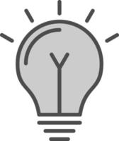 Light Bulb Vector Icon Design