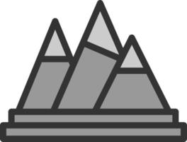 diseño de icono de vector de montañas