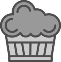 diseño de icono de vector de cupcake