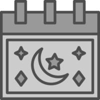 diseño de icono de vector de calendario de ramadán