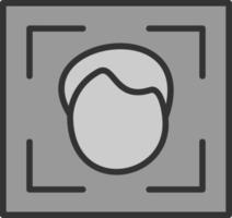 Face Scanner Vector Icon Design