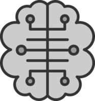 diseño de icono de vector de cerebro