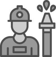 Fireman Vector Icon Design