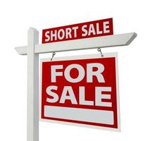 Short Sale Real Estate Sign - Right photo