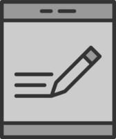 Pen Tablet Vector Icon Design