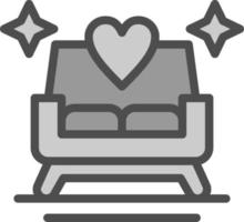 Wedding Chair Vector Icon Design