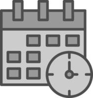 Time ANd Date Vector Icon Design