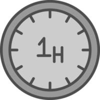 diseño de icono de vector de hora