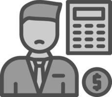 Accountant Vector Icon Design