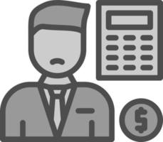 Accountant Vector Icon Design