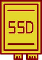 diseño de icono de vector de tarjeta ssd