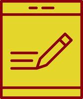 Pen Tablet Vector Icon Design