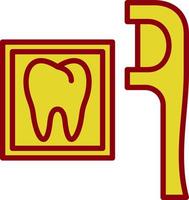 diseño de icono de vector de hilo dental