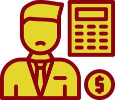 Accountant Vector Icon Design