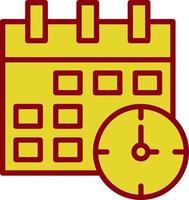 Time ANd Date Vector Icon Design