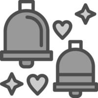 Wedding Bells Vector Icon Design