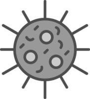 diseño de icono de vector de bacterias