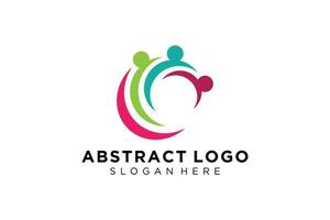 Vector abstract people and family logo collection,people icons, health logo template, care symbol.