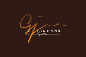 Initial GJ signature logo template vector. Hand drawn Calligraphy lettering Vector illustration.